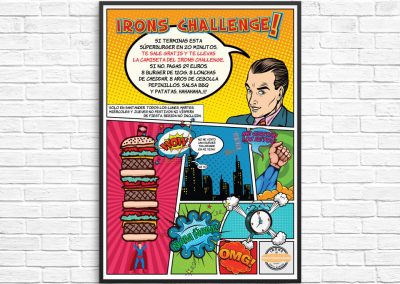 Poster Promocional Irons Grill Burger