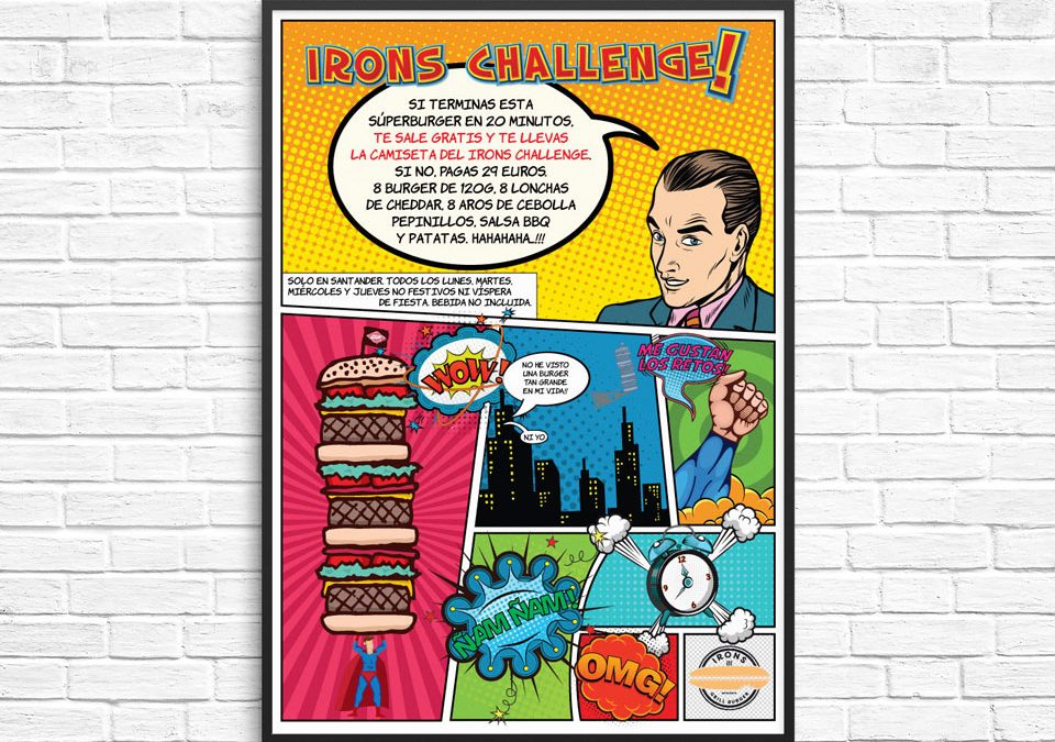 Poster Promocional Irons Grill Burger